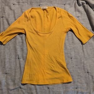 Reformation scoop neck top